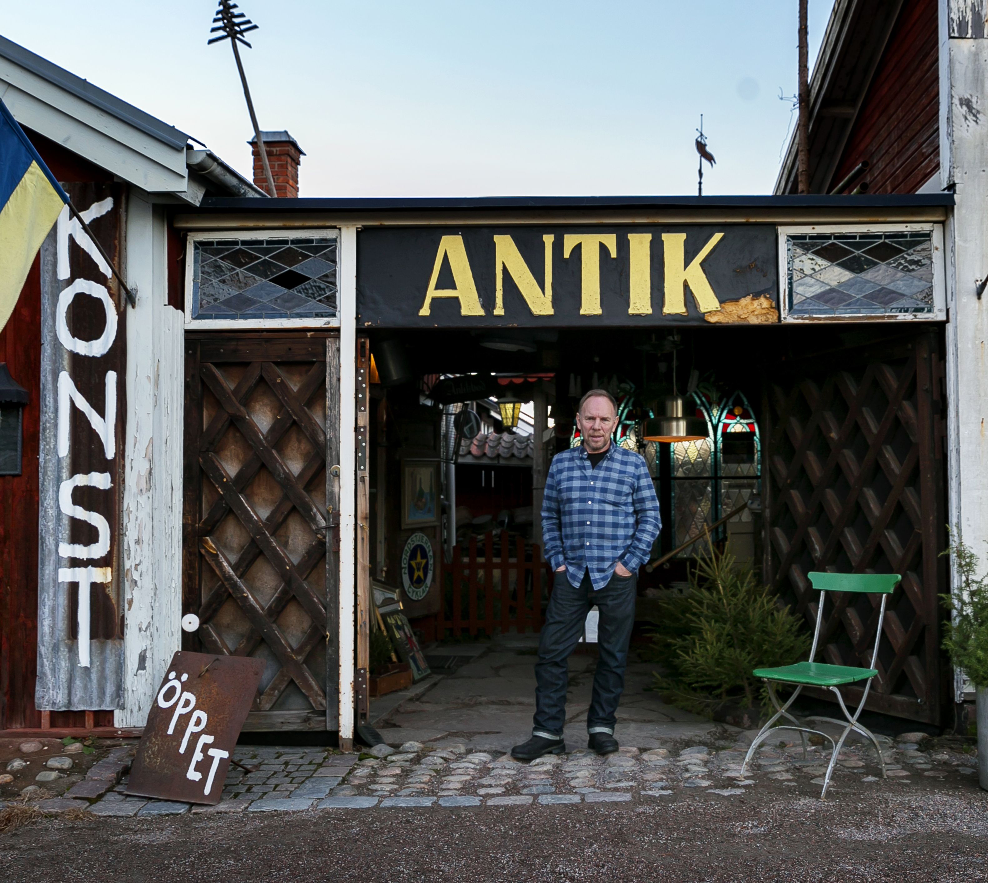 Jul i Gävle antikhandlaren Sven Erik Pettersson