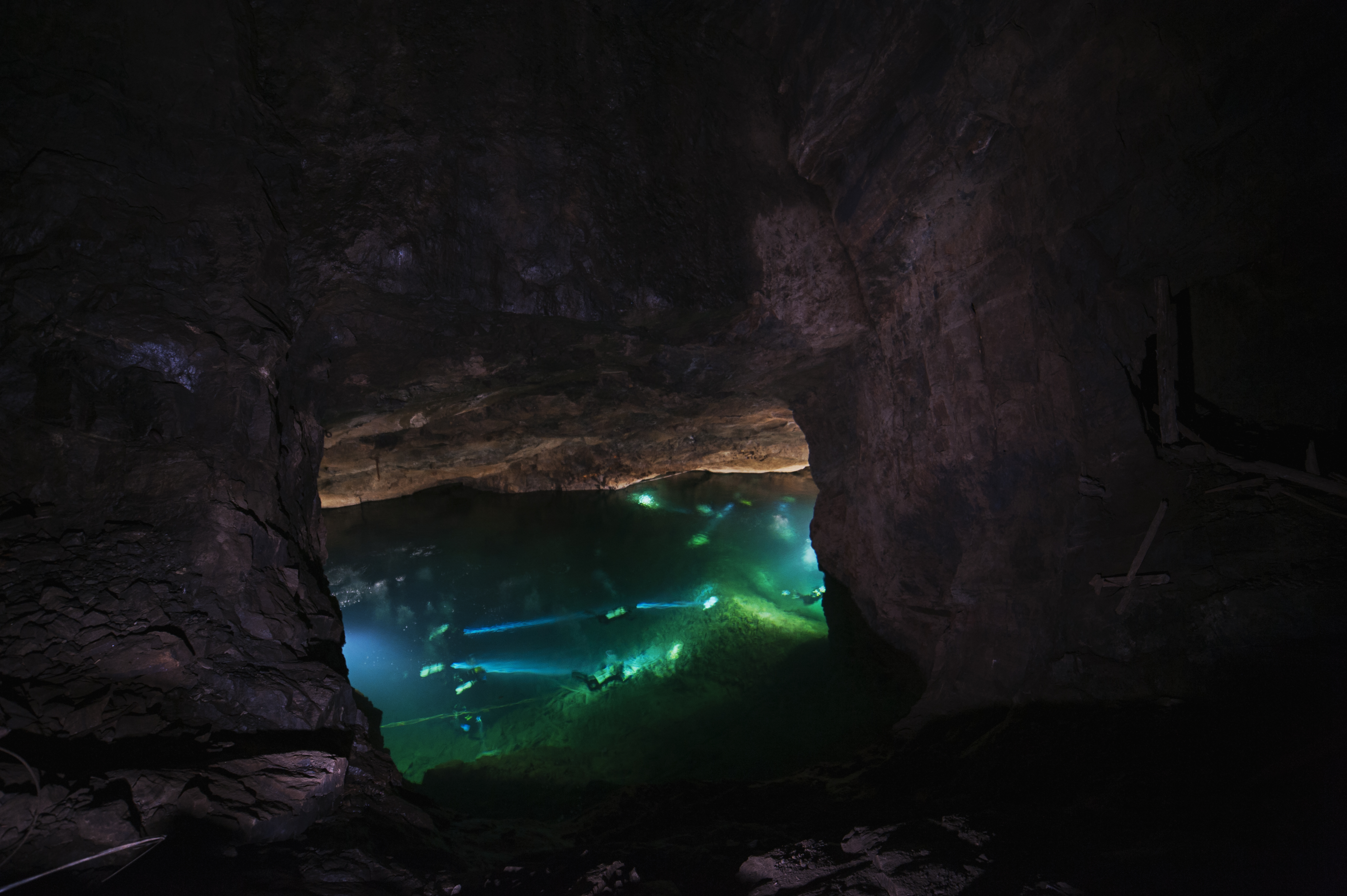 Tuna-Hästberg grottdykning uderjordiska sjöar