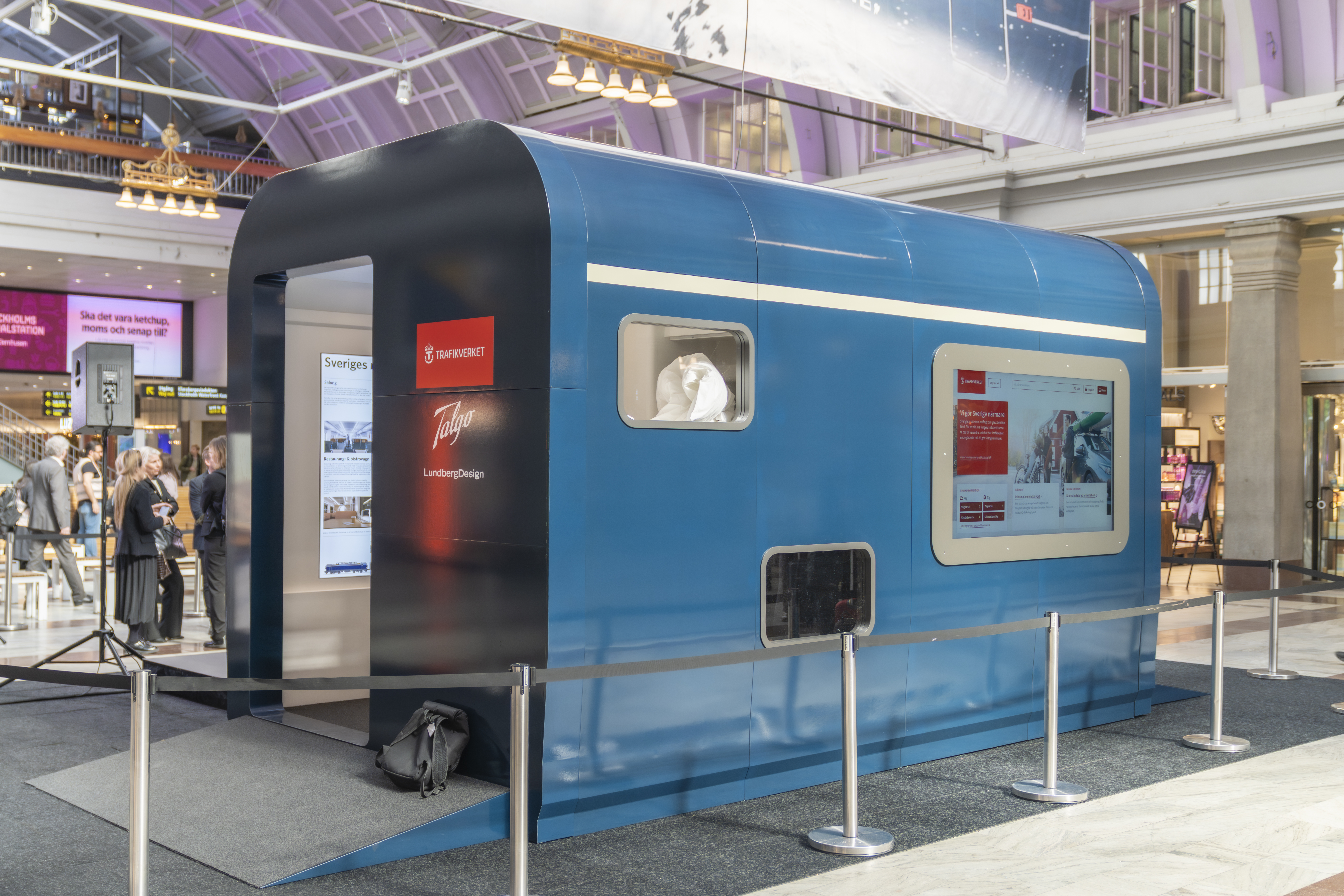 Sovvagn från utsidan