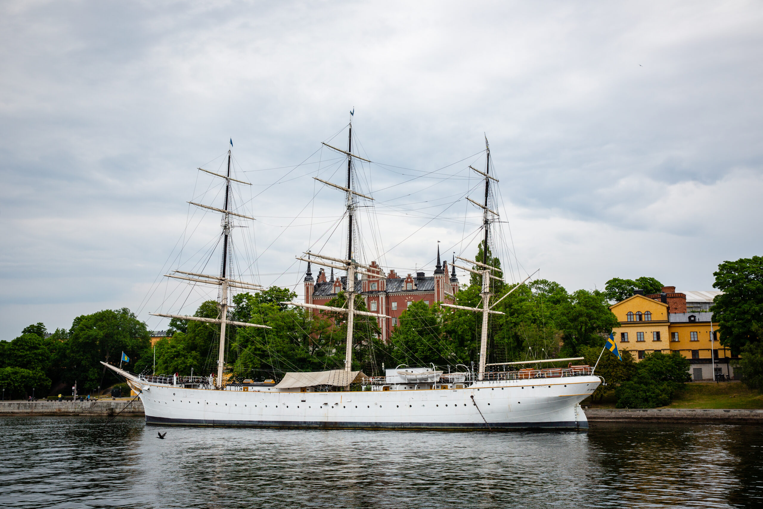 Fullriggaren af Chapman vid Skeppsholmen